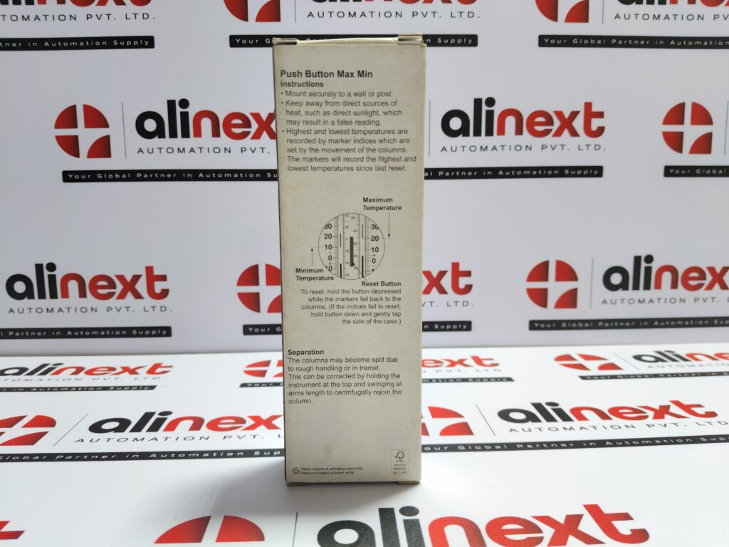 Brannan Push Button MaxMin Thermometer Part No. 206-8929