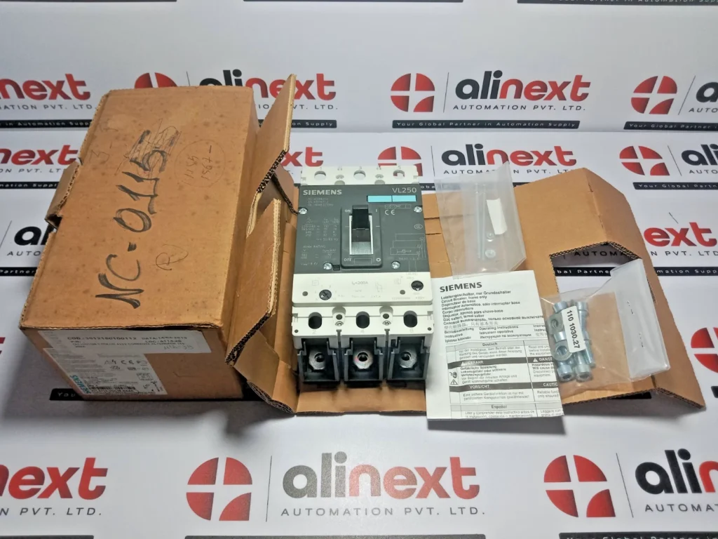Siemens 3VL3720-2DC36-0AA0 VL 3-Pole Circuit Breaker 200A Molded Case