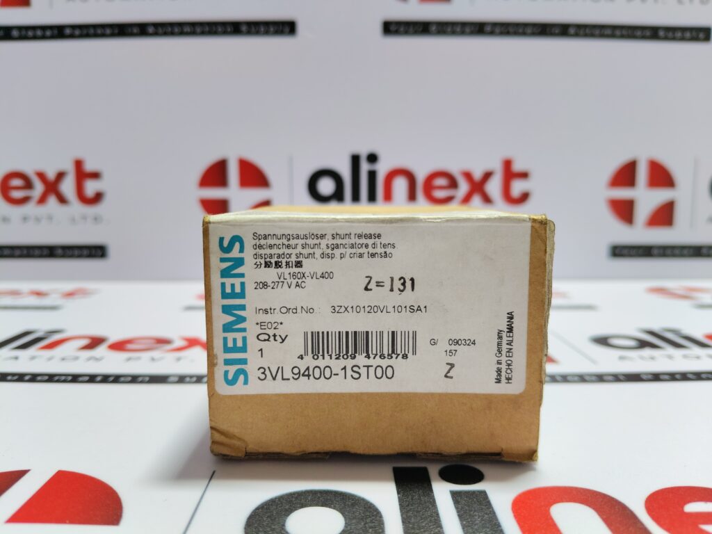 Siemens | Circuit Breaker Shunt Release| 3VL9400-1ST00 | 3VL94001ST00