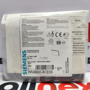 Siemens Interphase Barrier 3VL9300-8CE00 | VL160X-VL250 | 802779A00 | 3VL93008CE