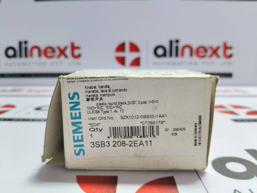 Siemens Selector Switch Assembly 3SB3 208-2EA11