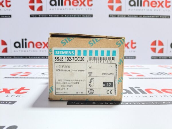 Siemens Sentron MCB 5SJ6 102-7CC20
