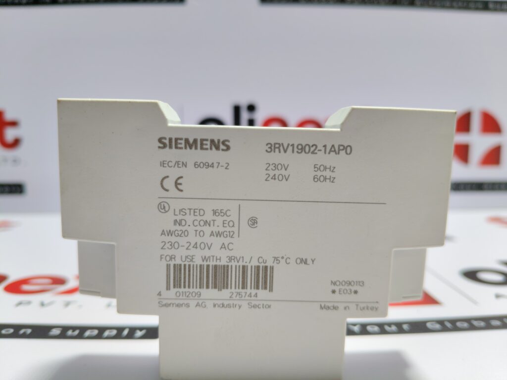 Siemens Undervoltage Release Module 3RV1902-1AP0 | 3RV19021AP0