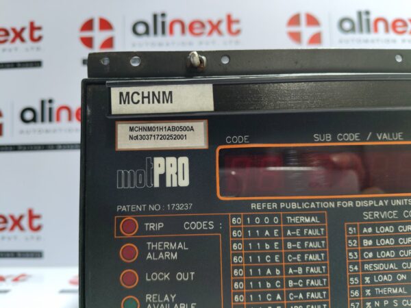 Alstom Motpro Protection Relay MCHNM01H1AB0500A | 1303717202252001 | 173237
