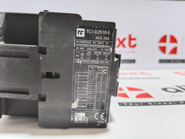 C&S Electric Contactor TC1D2510-E | TC1-D2510-E