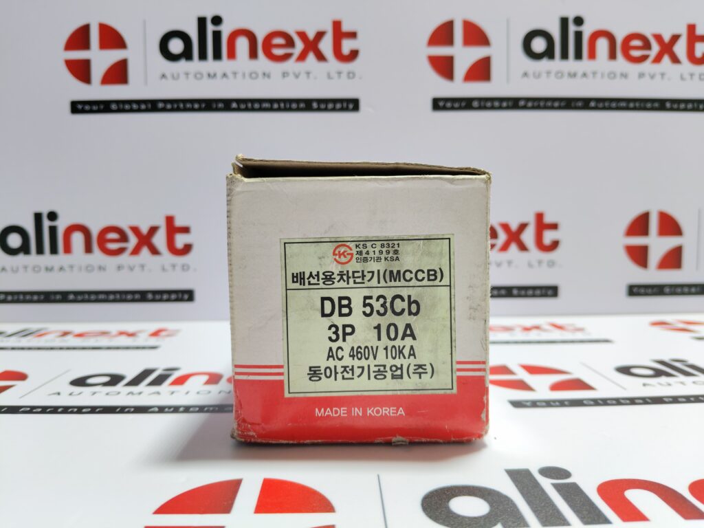 Dong-A Electric DB 53cb Circuit Breaker DB53cb 3P 10A 460VAC 10kA 50AF