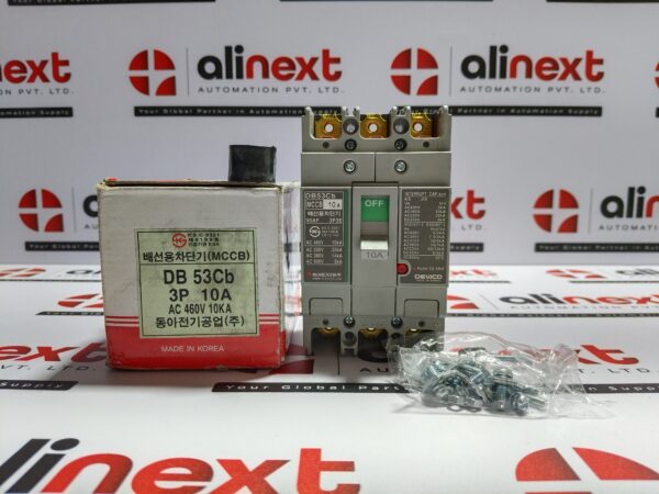 Dong-A Electric DB 53cb Circuit Breaker DB53cb 3P 10A 460VAC 10kA 50AF