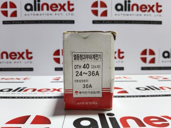 Dong-A Electric DTH-40 30A Thermal Overload Relay DTH40
