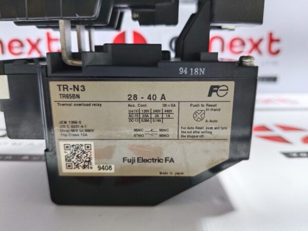Fuji SC-N2S SC50BAA | TR-N3 TR65BN 28-40A Contactor with Relay SC N2S | TR N3