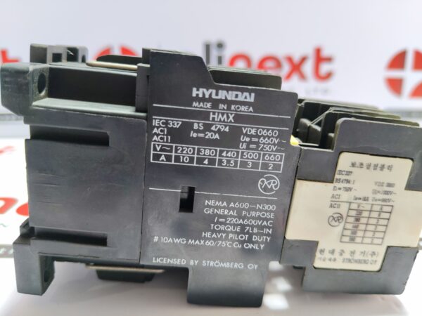 Hyundai Contactor with Auxiliary Contact Block HAB22 HMX