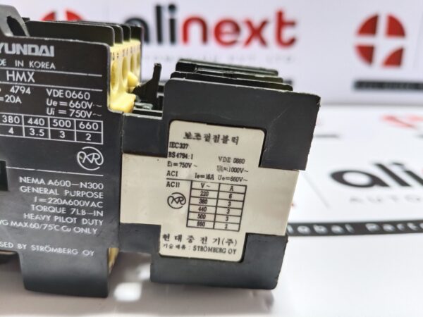 Hyundai Contactor with Auxiliary Contact Block HAB22 HMX