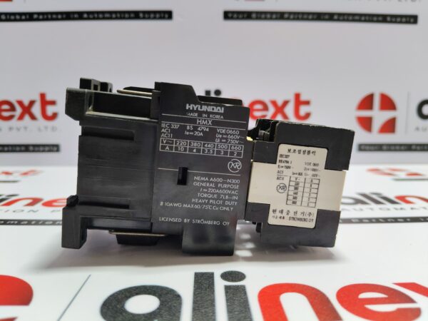 Hyundai Contactor with Auxiliary Contact Block HMX HAC13
