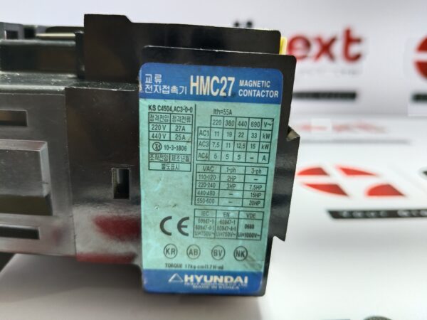 Hyundai HMC27 Magnetic Contactor HMC 27 W 11