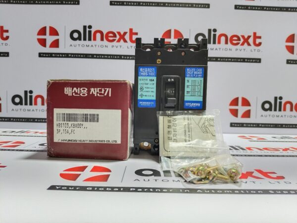 Hyundai MCCB | HBS103 KBA00Y 3P 15A FC | HBS-103