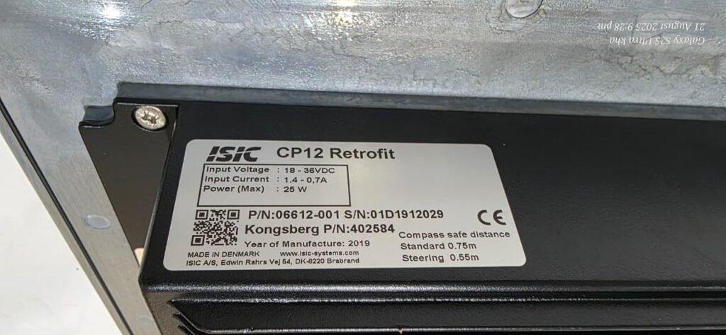 Kongsberg ISIC Display CP12 Retrofit 06612-001 | 01D1912029 | 402584