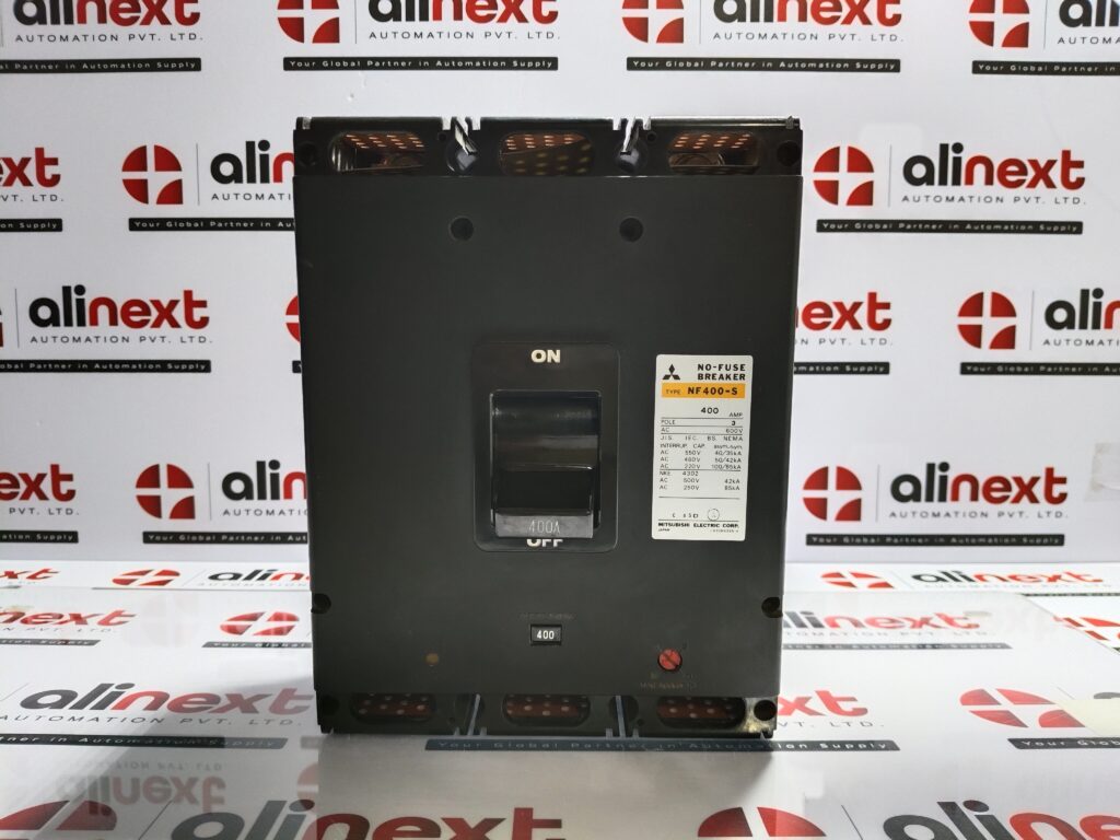 Mitsubishi No Fuse Breaker NF400-S 400AMP 3Pole 600VAC