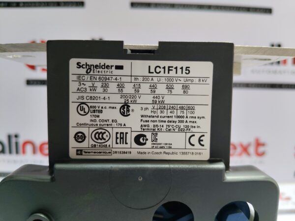 Schneider Contactor LC1F115