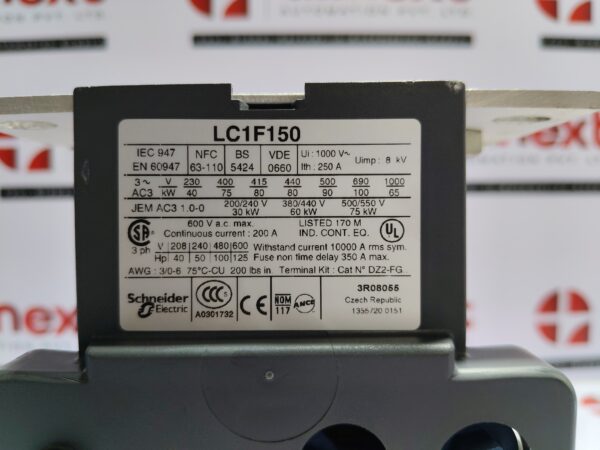 Schneider LC1F150 Contactor LC1 F150