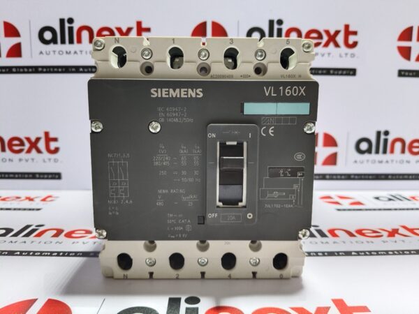 Siemens 3VL1702-1EA46-0AD1 Circuit Breaker VL160X N 4-Pole 20A