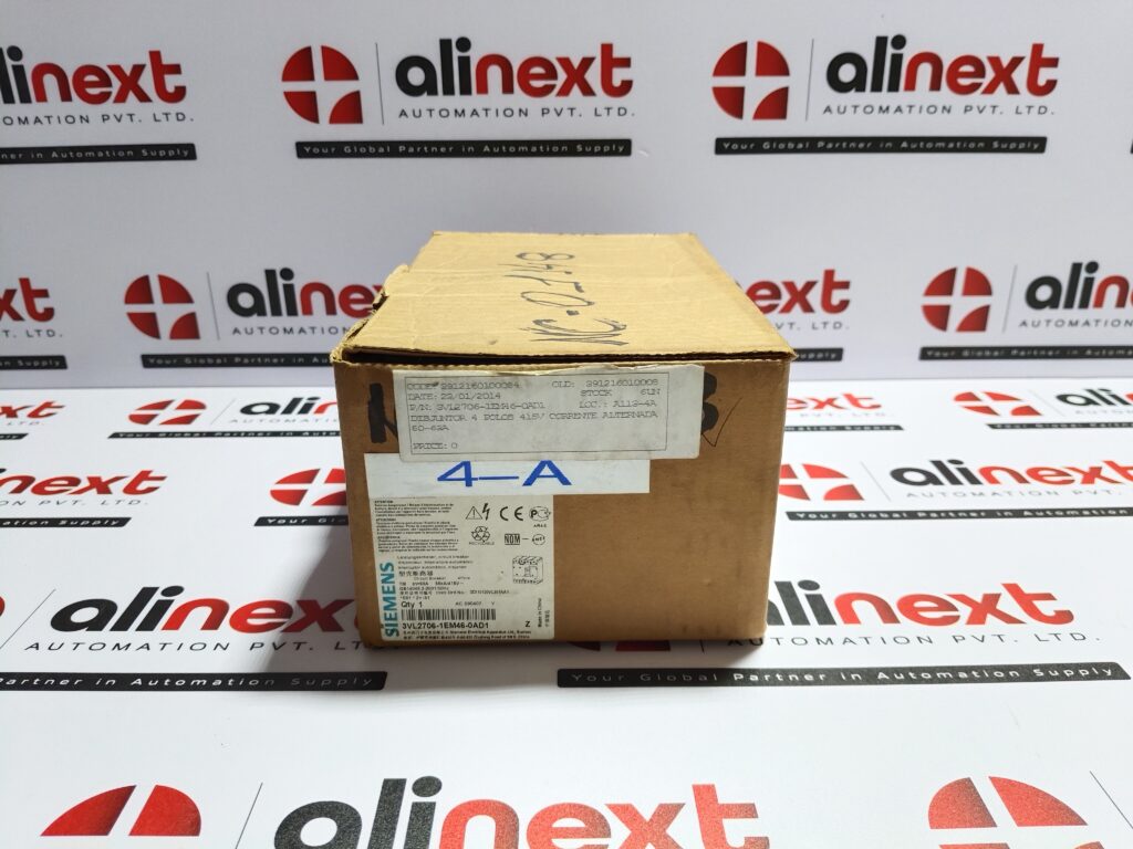 Siemens 3VL2706-1EM46-0AD1 Circuit Breaker VL160N 4-Pole 63A