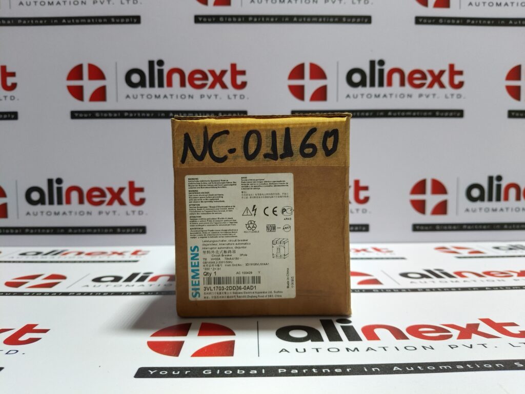 Siemens 3VL1703-2DD36-0AD1 Circuit Breaker VL160X H 3-Pole 32A