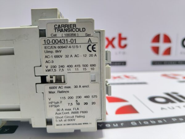 Carrier-Transicold-10-00431-01-Contactor-30A-Cat-100356-Ser-A-24V-DC