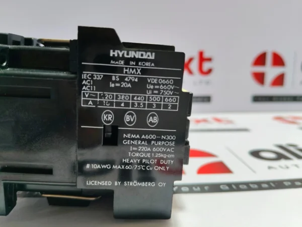 Hyundai HMX31 Control Relay HMX 31 20Amp Coil 400-440V