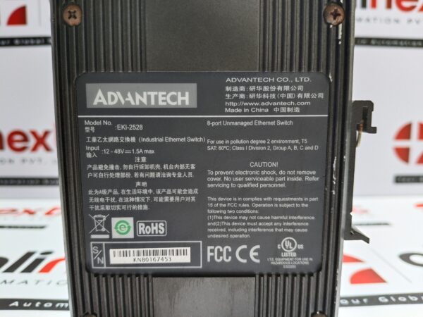 Advantech EKI-2528 Industrial Ethernet Switch EKI-2528-BE 12-48VDC