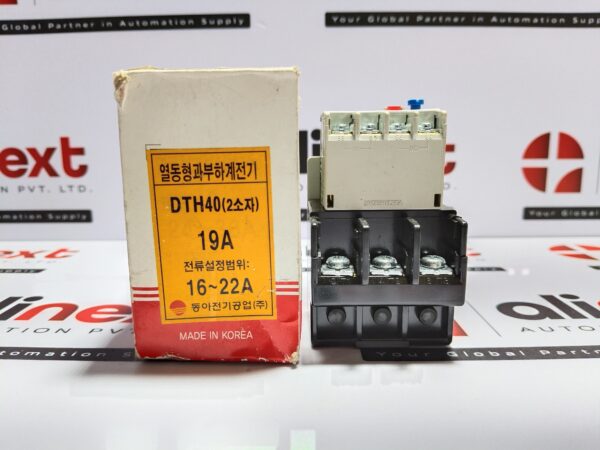 Dong-A Electric DTH-40 19A Thermal Overload Relay DTH40 16-22A