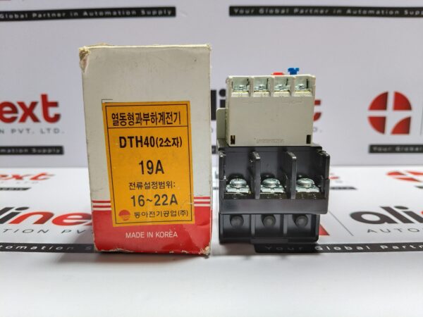 Dong-A Electric DTH-40 19A Thermal Overload Relay DTH40 16-22A