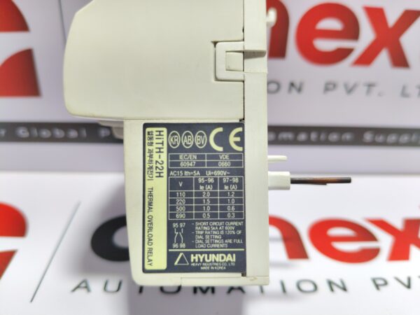 Hyundai HiTH-22H Thermal Overload relay HiTH 22H 5Amp 12-18A