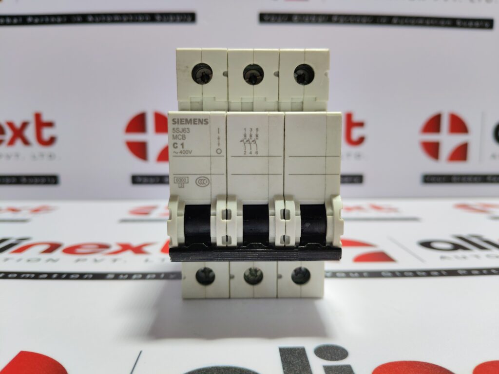Siemens 5SJ63 MCB C1 Circuit Breaker 3-Pole 400V