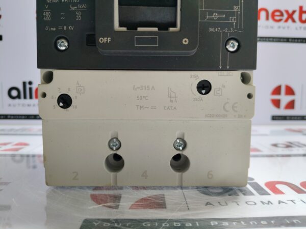 Siemens 3VL4731-2DC36-0AA0 Circuit Breaker VL400H 250A