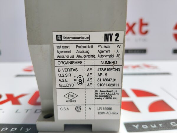 Telemecanique NY2 A21 Intrinsically Safe Barrier Relay