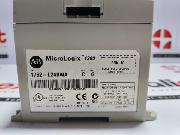 Allen-bradley 1762-L24BWA micrologix 1200 Ser c