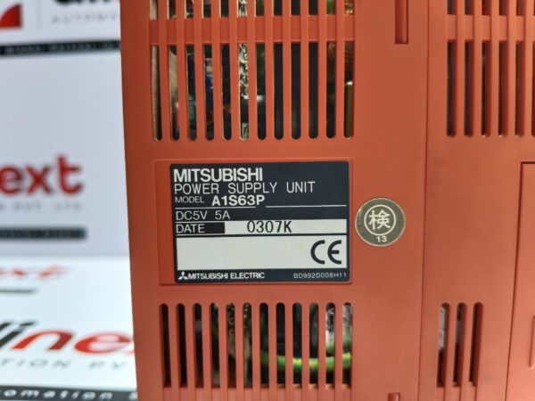 Mitsubishi Melsec A1S63P Power Supply Unit