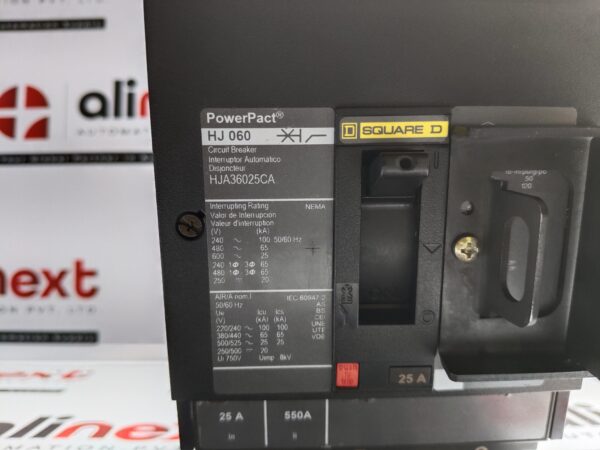 Square D PowerPact HJ 060 Circuit Breaker HJA36025CA 25A