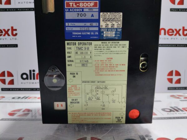 Terasaki Electric TMC 9B Motor Oprator 100-115 V