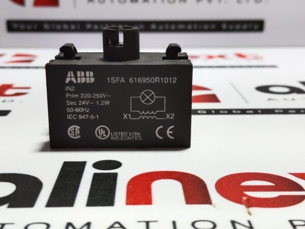 ABB 1SFA 616950R1012 transformer 220-250 VAC/ 50-60 Hz