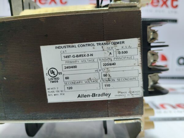 Allen-Bradley 1497-G-BASX-3-N industrial control transformer 120 V
