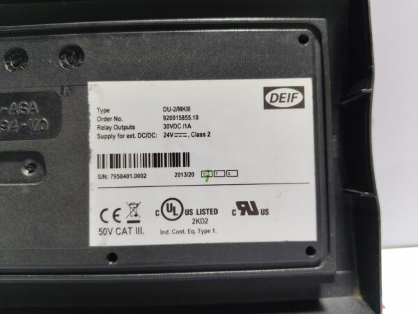 DEIF DU-2/MKIII Multi-line PPU 30VDC