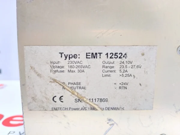 Emtech EMT 12524 power supply 230VAC