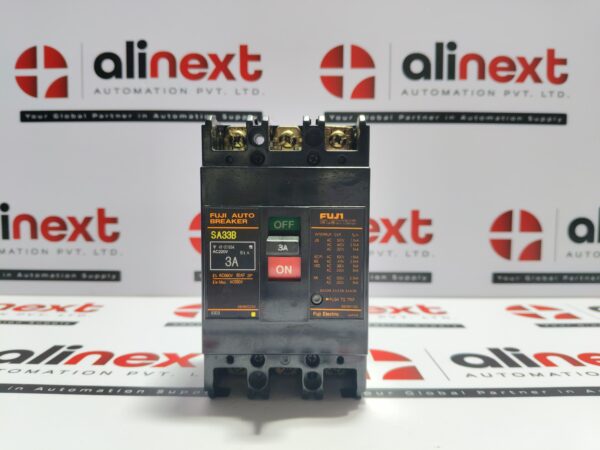 Fuji Electric SA33B auto molded case circuit breaker 3A|3P|AC 550V