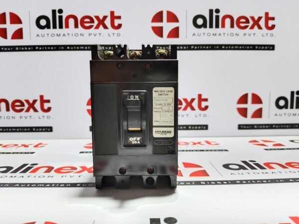 Hyundai Electric TO-100BA molded case circuit breaker 3P|50A|AC 600V