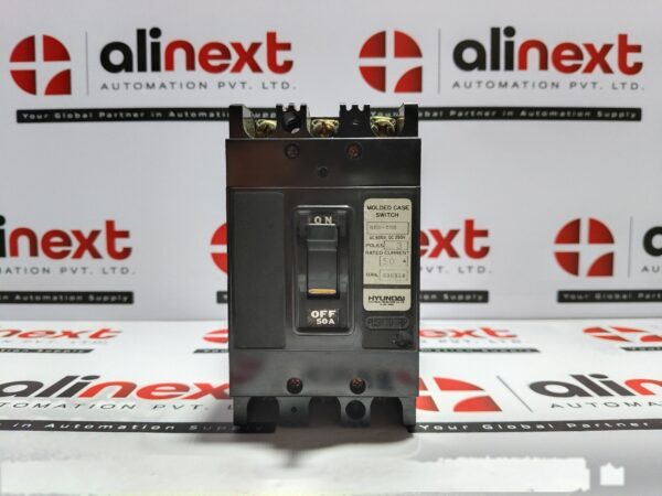 Hyundai Electric TO-100BA molded case circuit breaker 3P|50A|AC 600V
