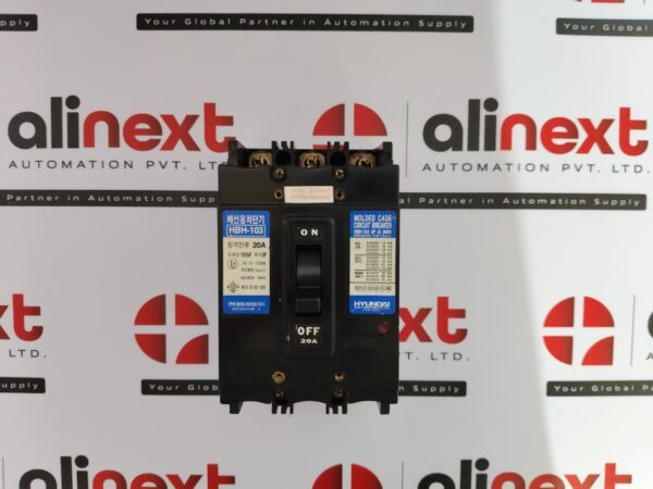 Hyundai HBH-103 3-pole molded case circuit breaker 20A|660V