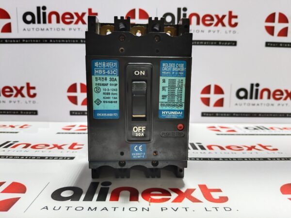 Hyundai HBS-63C 3-pole molded case circuit breaker 30A|660V