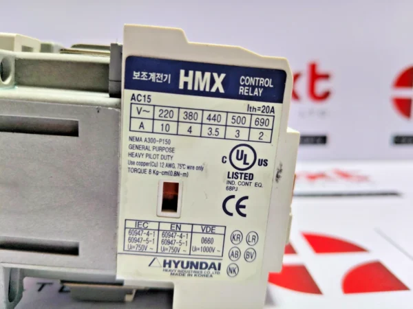 Hyundai HMX 40 Control Relay HMX40 AC220V