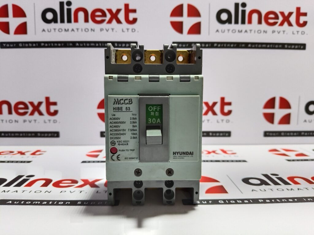 Hyundai HiBE 53 molded case circuit breaker 30A|AC460V|3P