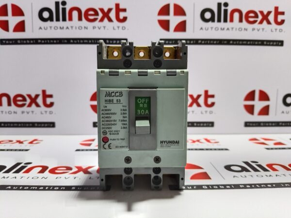 Hyundai HiBE 53 molded case circuit breaker 30A|AC460V|3P
